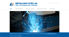 Desktop Screenshot of metallbau-steg.ch