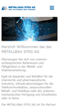 Mobile Screenshot of metallbau-steg.ch